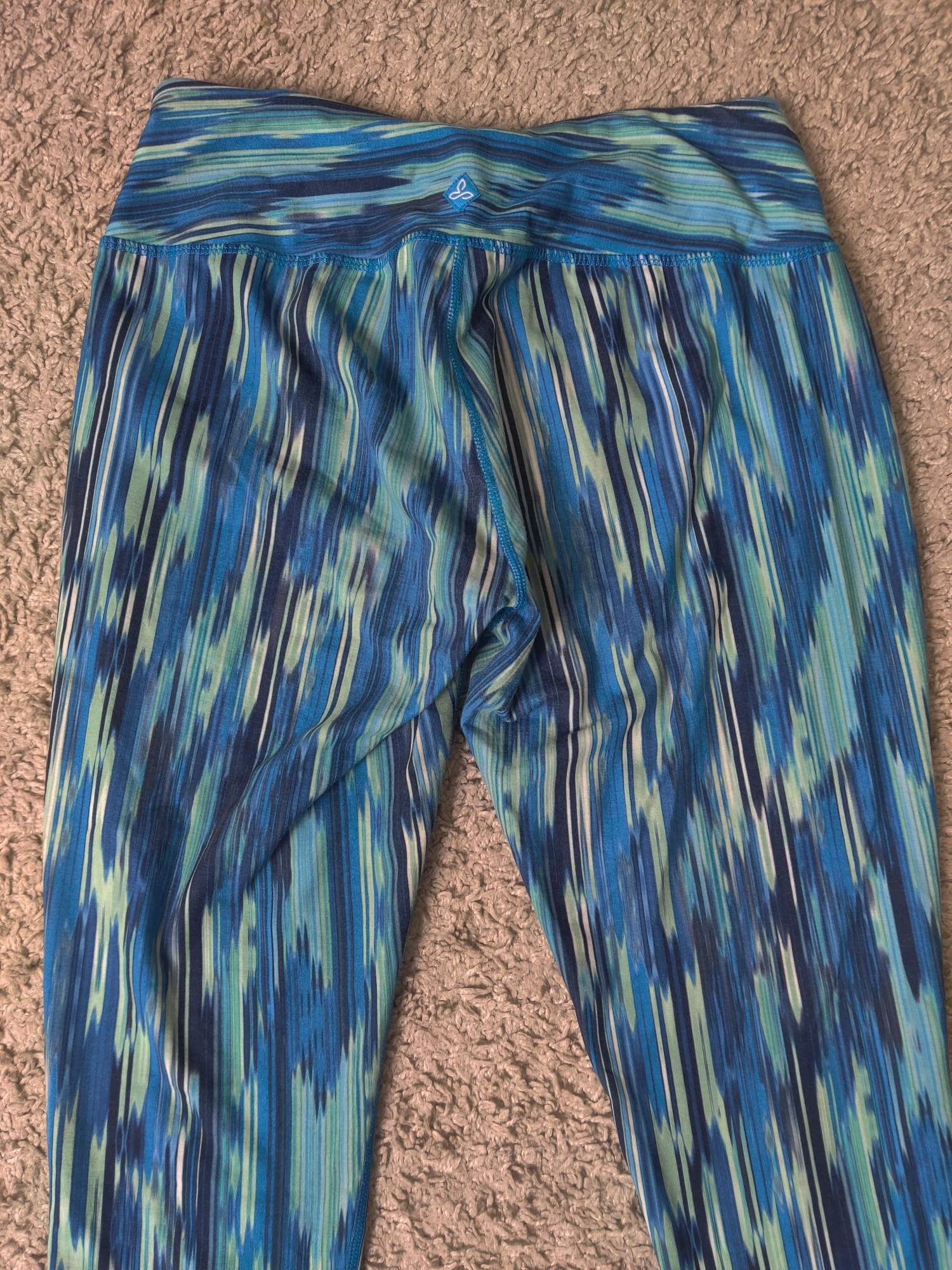 (V) Prana Women leggings Capri sport running hiking gym sz XS  - Picture 6 of 9