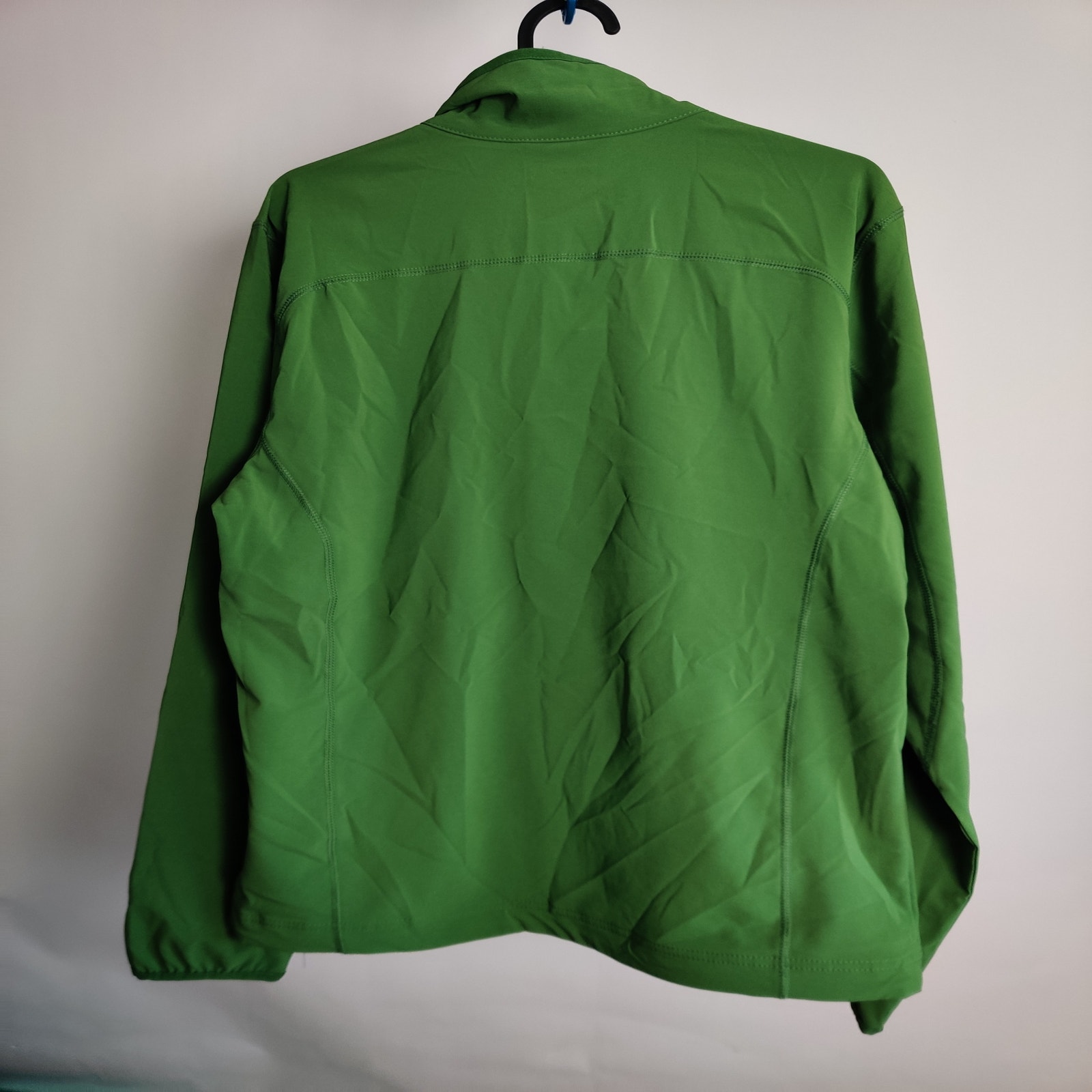 (V) Columbia Men jacket micro softshell water repellent green sz S  - Picture 8 of 11