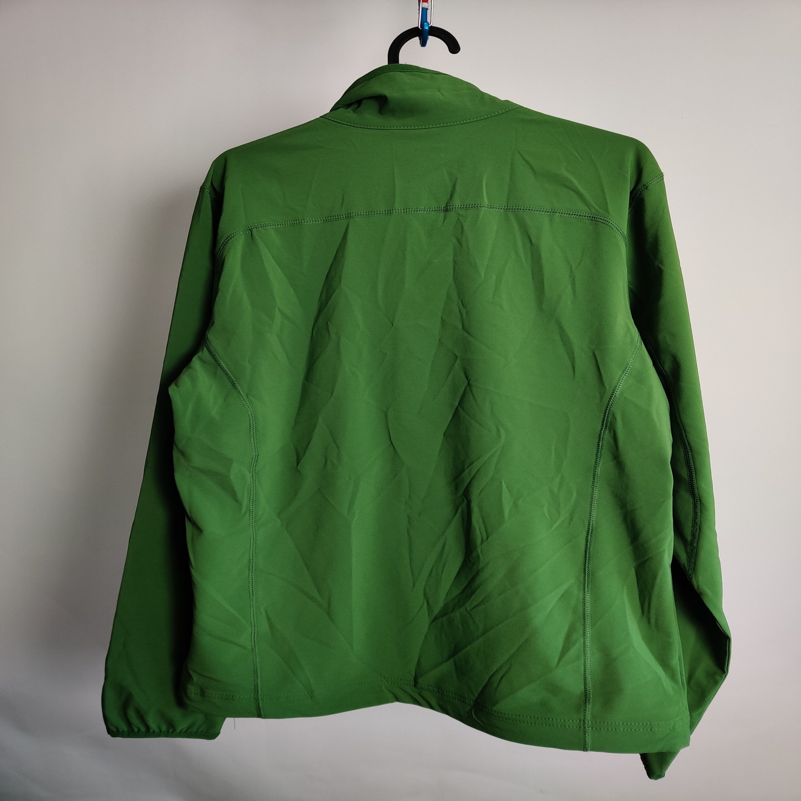 (V) Columbia Men jacket micro softshell water repellent green sz S  - Picture 9 of 11
