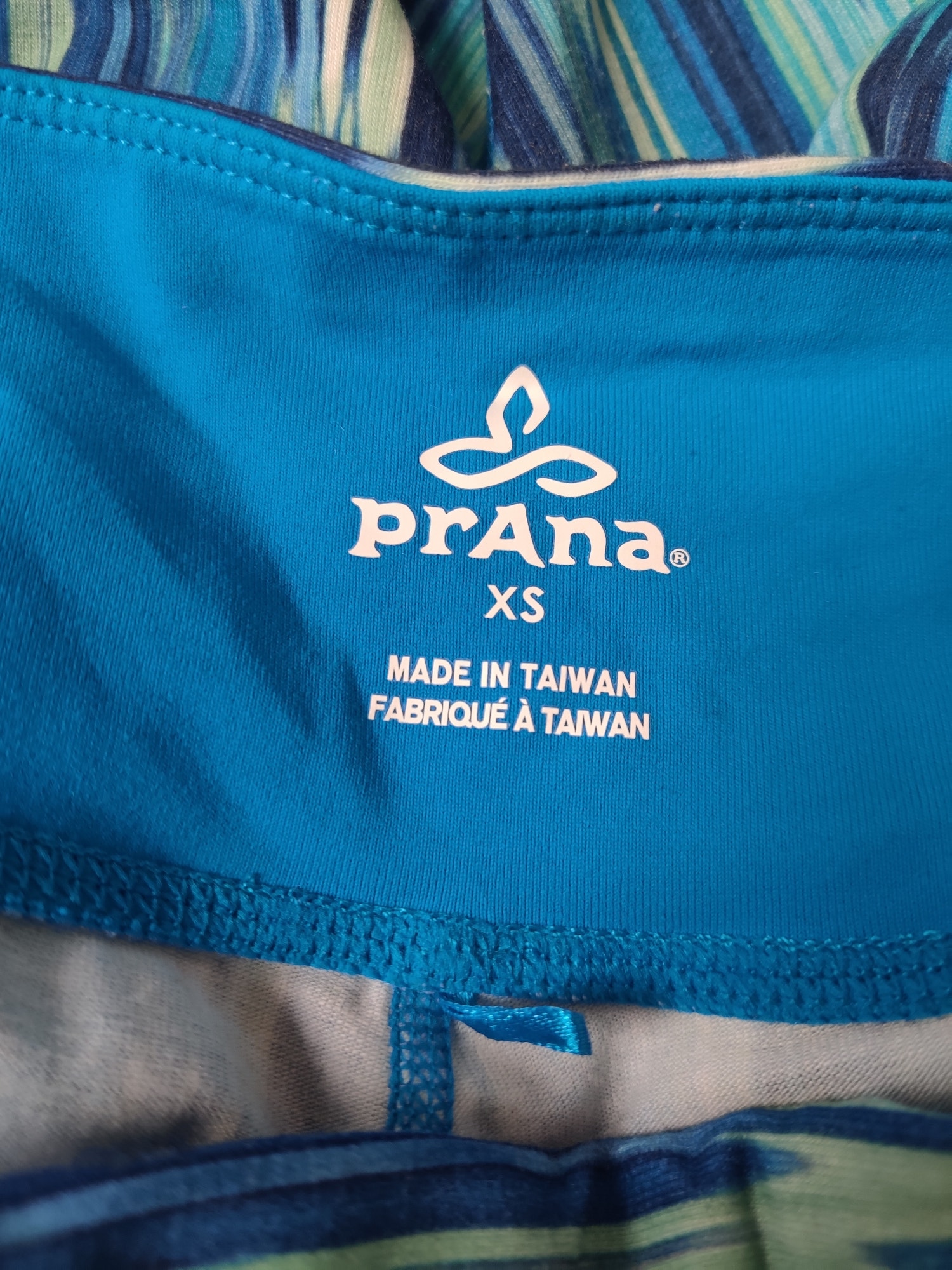 (V) Prana Women leggings Capri sport running hiking gym sz XS  - Picture 8 of 9