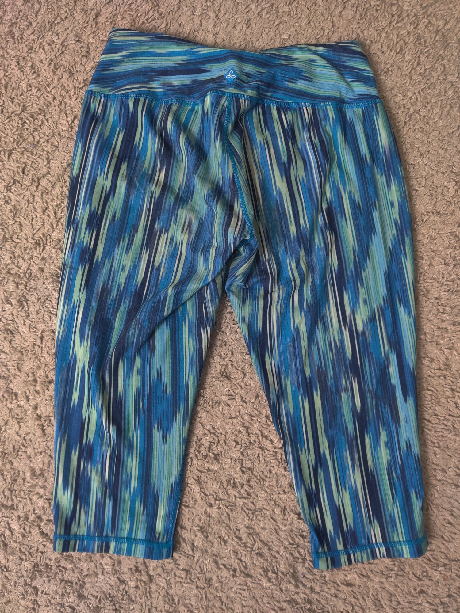 (V) Prana Women leggings Capri sport running hiking gym sz XS  - Picture 7 of 9