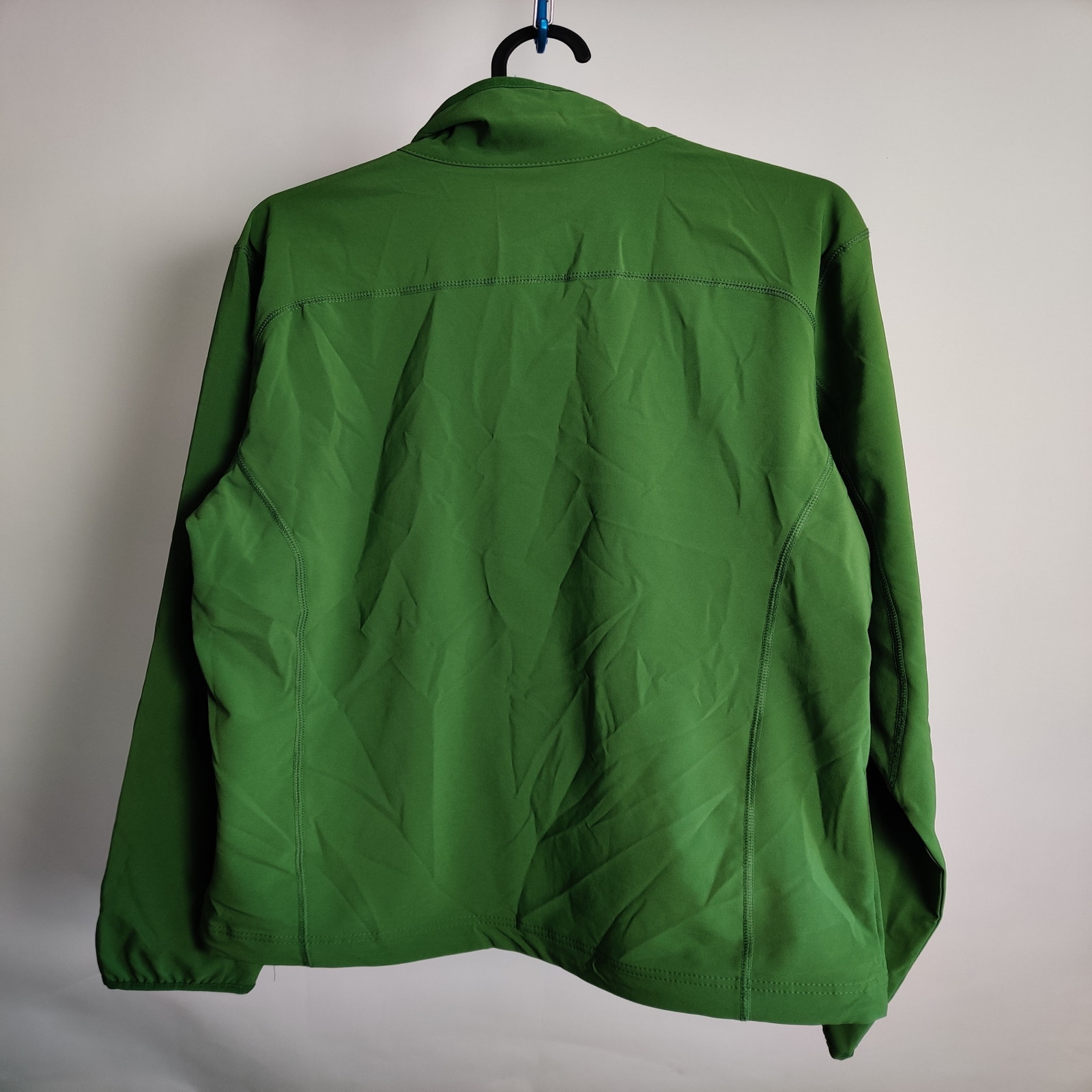 (V) Columbia Men jacket micro softshell water repellent green sz S  - Picture 10 of 11