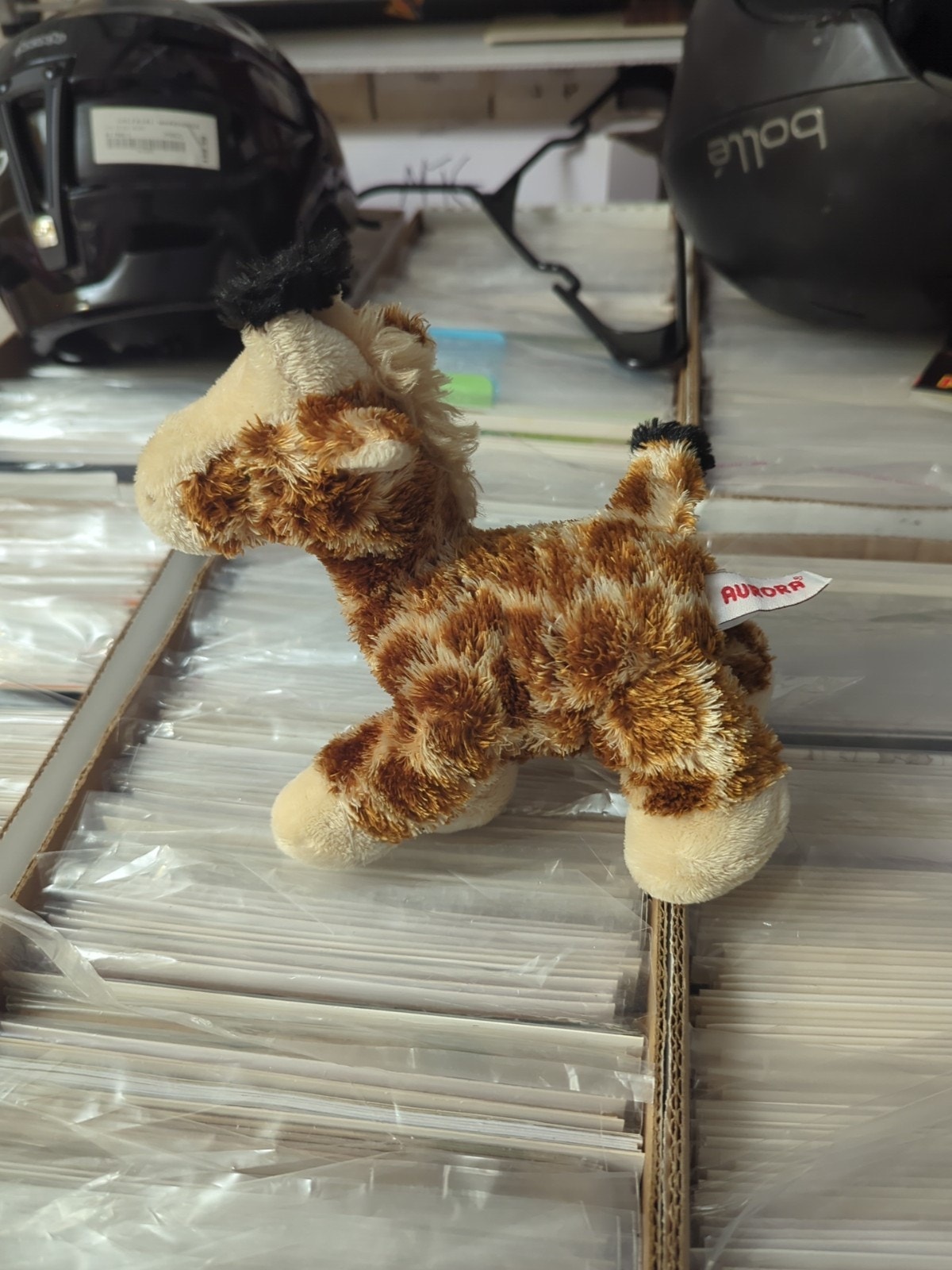 Aurora Mini Flopsie Gigi Giraffe 8 Inch Plush Stuffed Animal Used