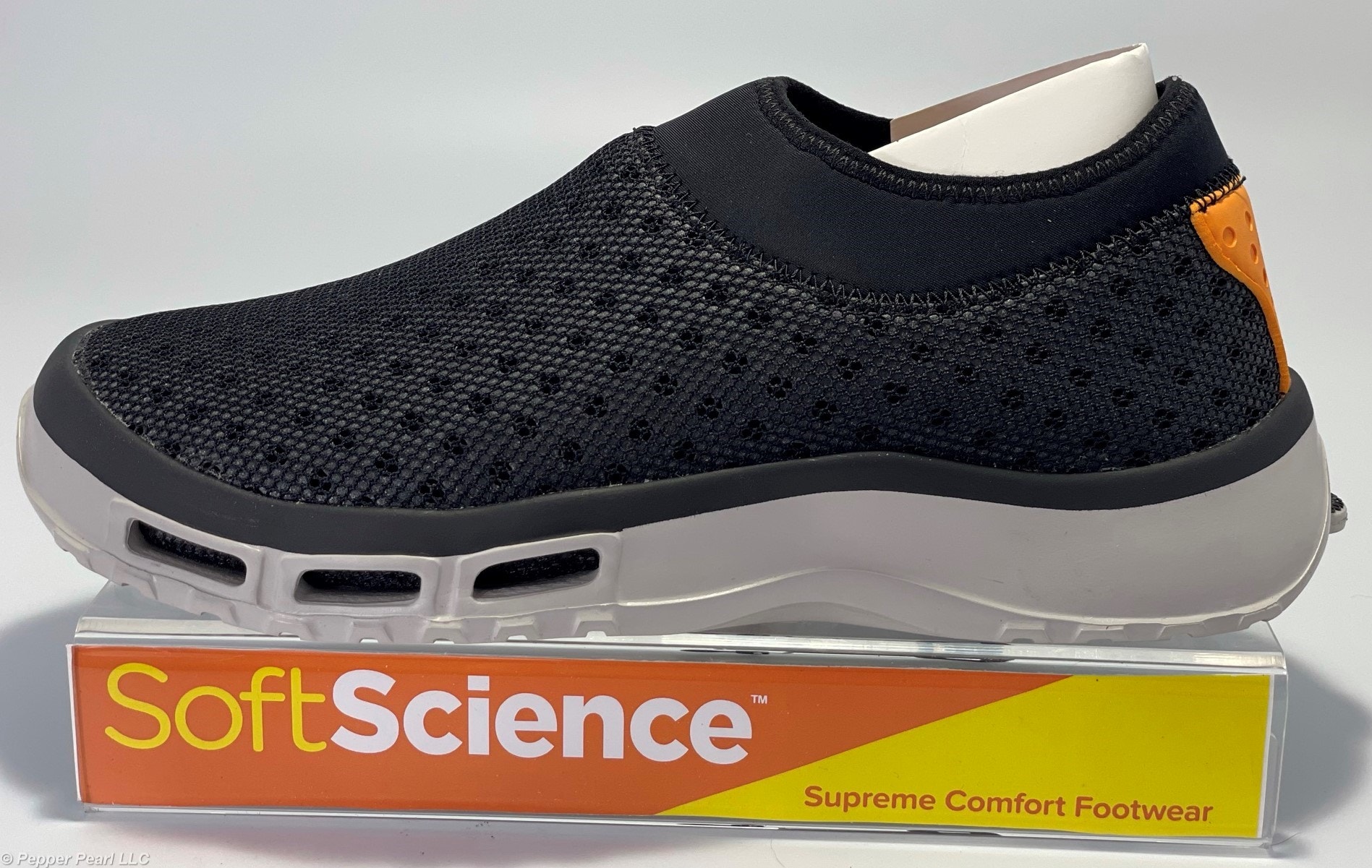 Fishing, Boat, Deck Shoes Neoprene Collar Mens Size 8 Black Water Slip Resistant
