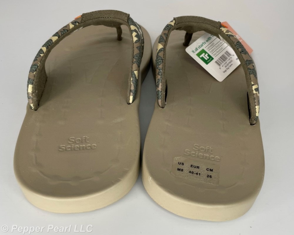 Flip Flop Thong Sandal Men's Size 8 Sage Digi Camo Mesh Soft Science Comfort