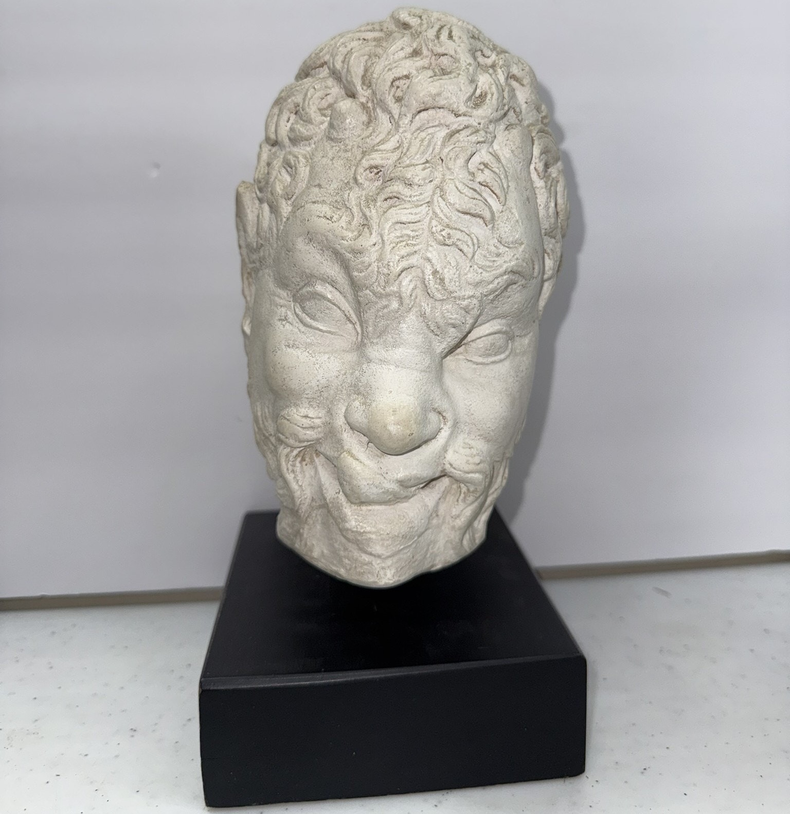 Satyr's Head Austin Productions Inc Sculpture Pan Bacchus Goat Woodland Myth