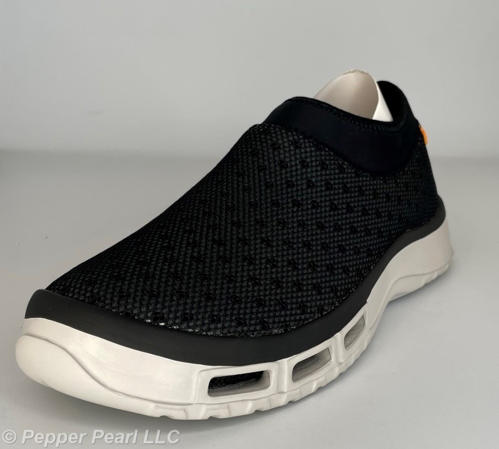 Fishing, Boat, Deck Shoes Neoprene Collar Mens Size 8 Black Water Slip Resistant