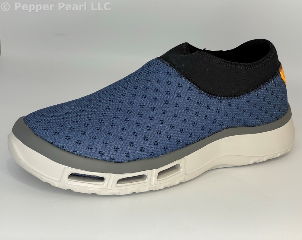 Fishing, Boat, Deck Shoes Neoprene Collar Men's Size 8 Blue Water Slip Resistant
