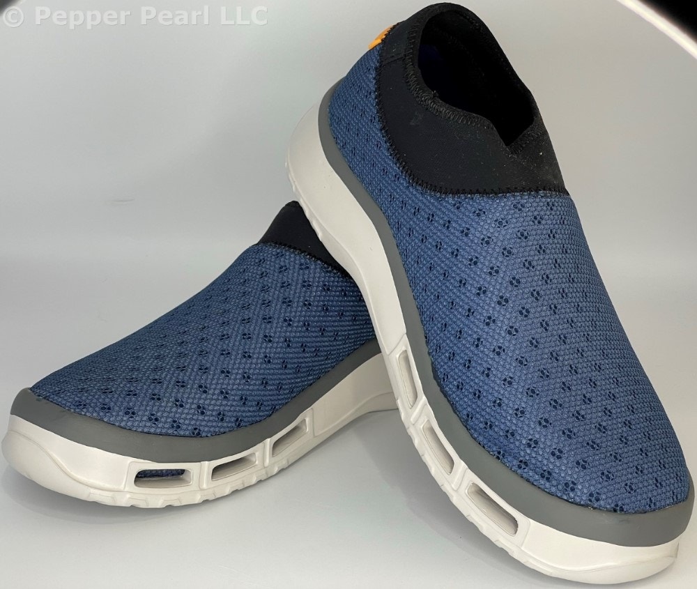 Fishing, Boat, Deck Shoes Neoprene Collar Men's Size 8 Blue Water Slip Resistant