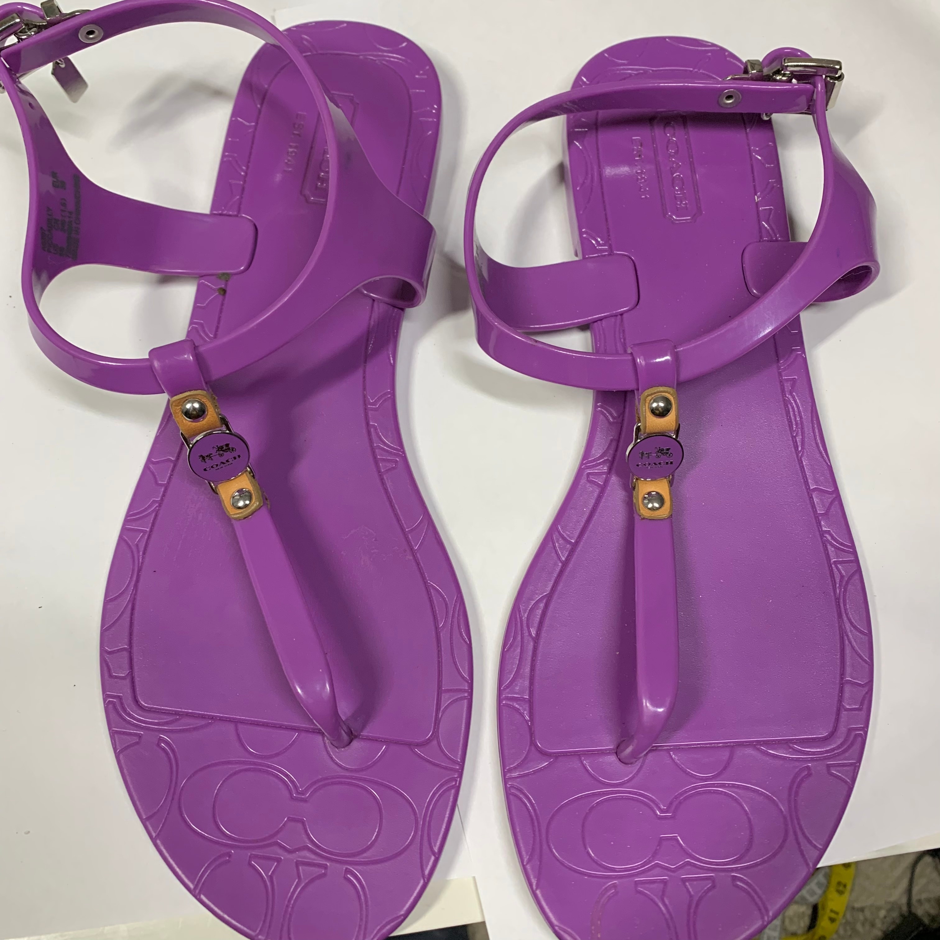 purple jelly sandals womens