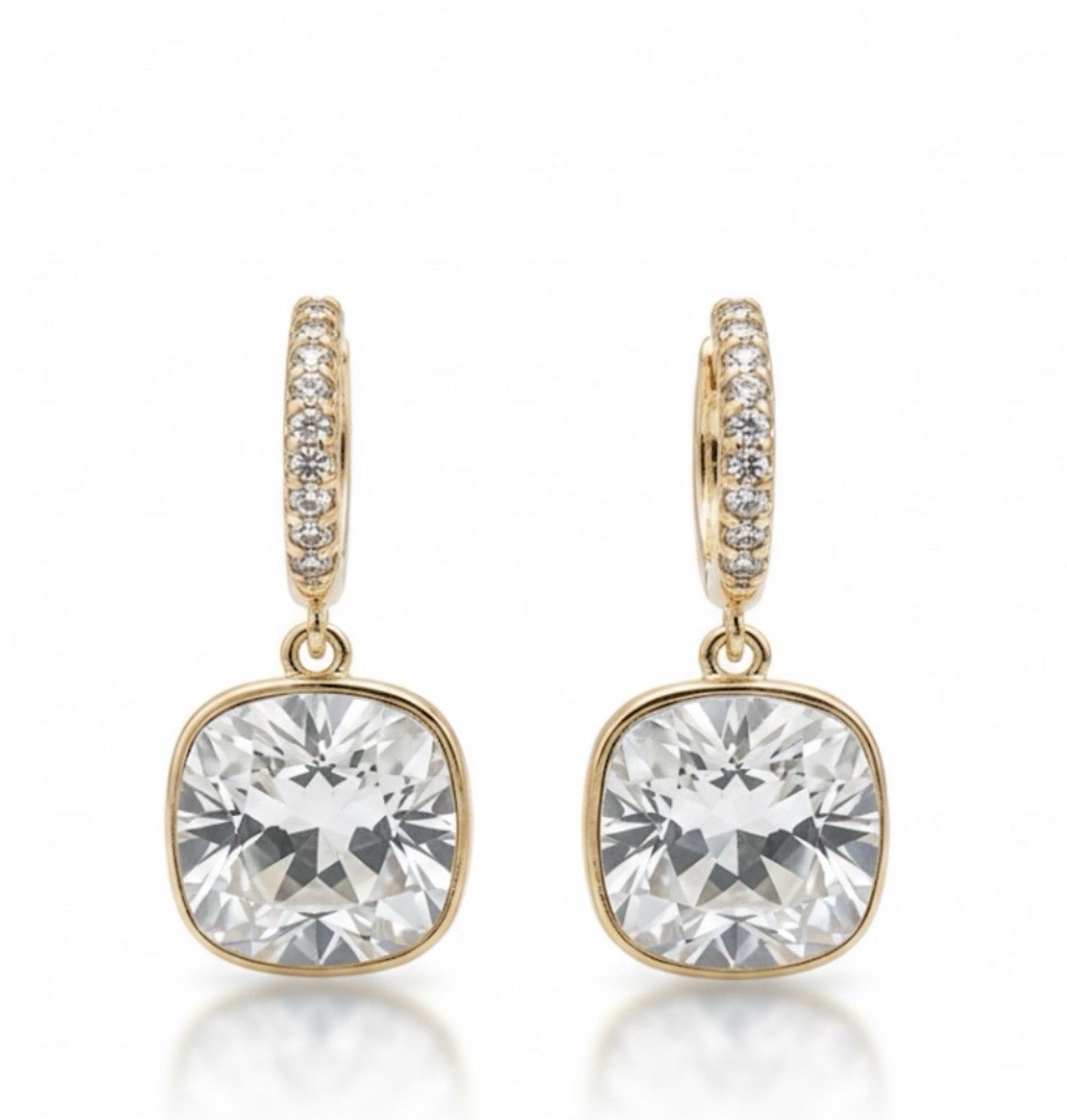 Women’s Swarovski Earrings and Ring Set Size 7