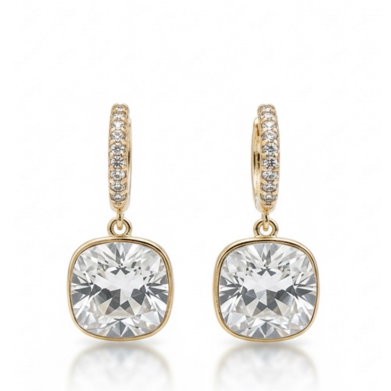 Women’s Swarovski Earrings and Ring Set Size 7