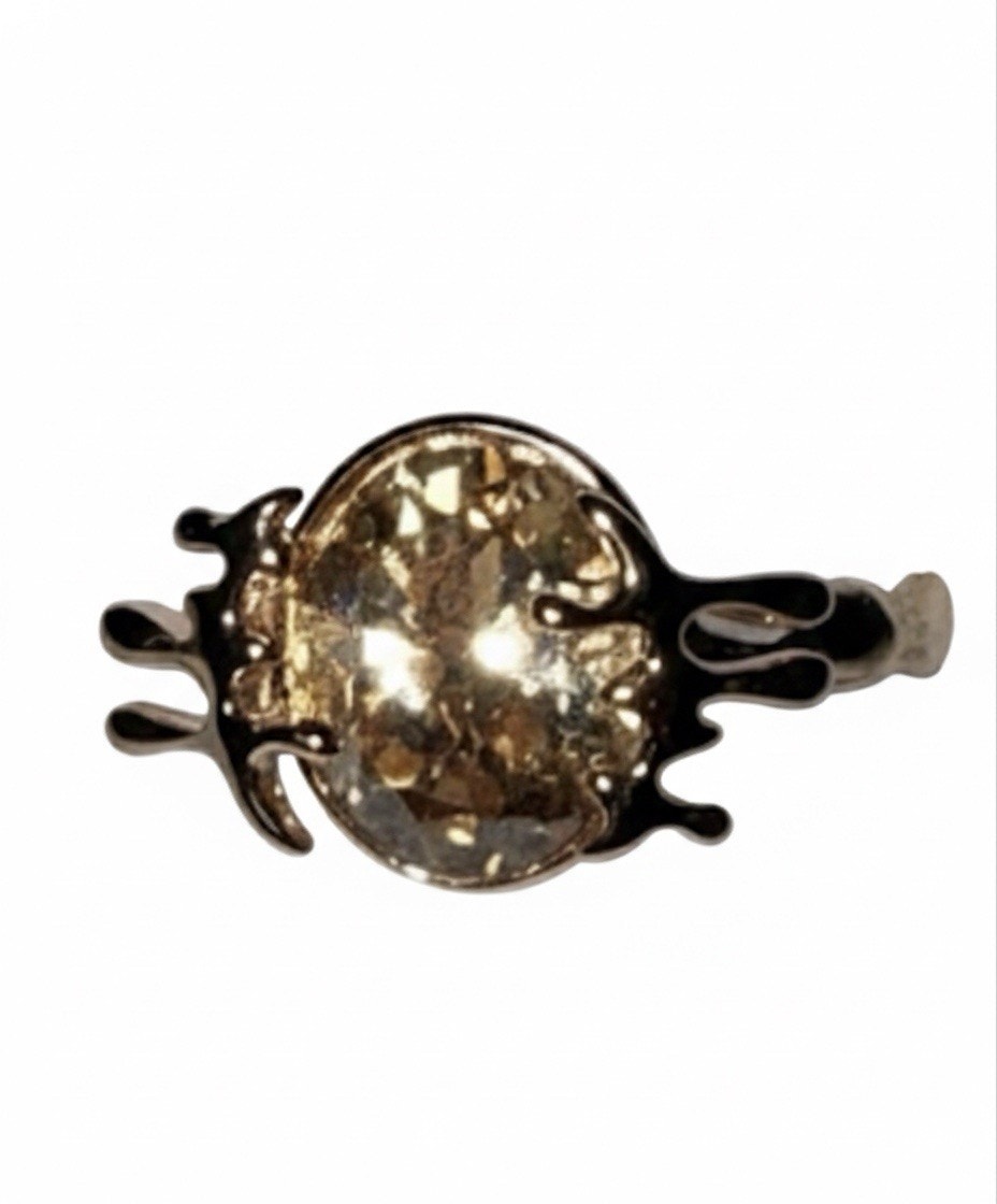 Swarovski Gild Plated rings for women gold plated Suze 7.25 Adjustable