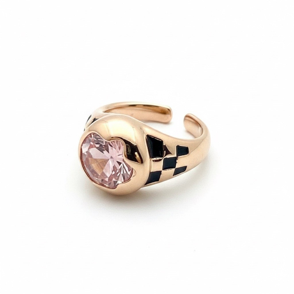 Gorgeous Women’s Swarovski Pink Ring Size 6.25