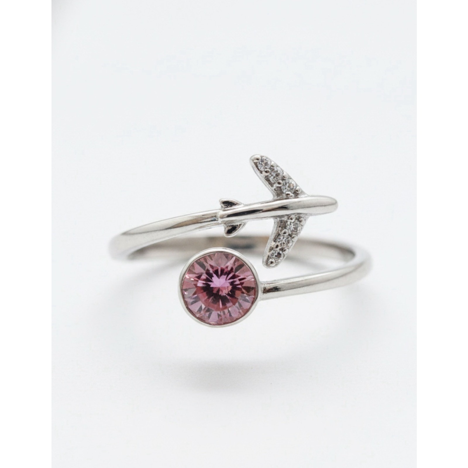 Gorgeous Women’s Swarovski Pink Ring Size 8