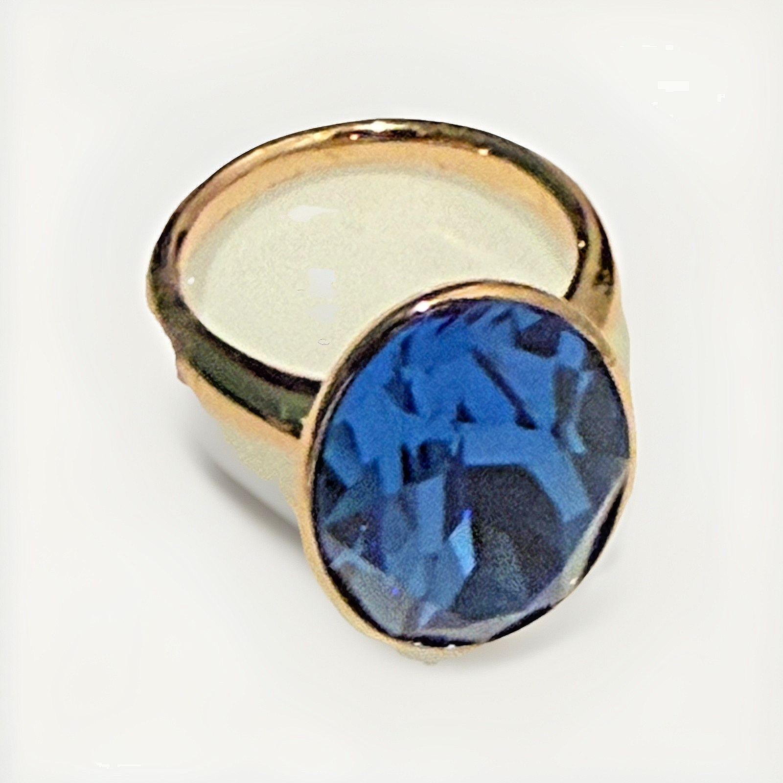 Swarovski Deep Blue Topaz Ring